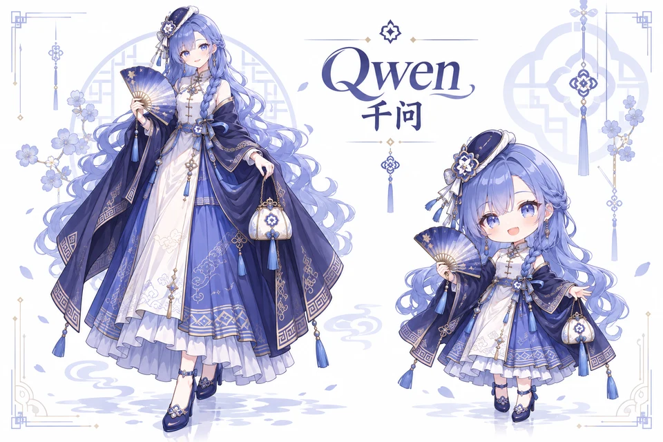 Qwen · Standard + chibi · Generated adaptation · v5